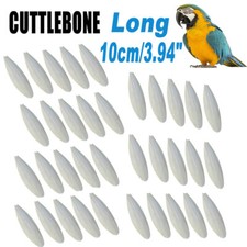 3.94" 10-50PC Cuttlefish Parrot Chew Toy Bird Food Calcium Cuttlebone Pick Stone