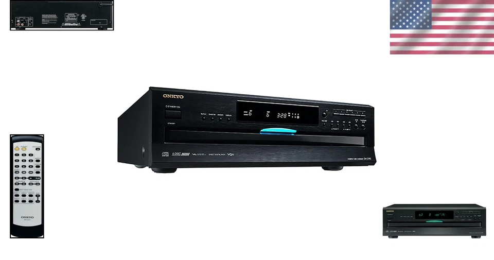 Cambiador de CD de 6 discos de alta precisión con control remoto RI - calidad audiófilo Foto 2 de 4