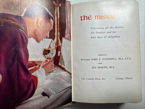 Catholic Press Prayer Book Lot Vintage 1950s Missal Saints Life of Christ - Picture 10 of 20