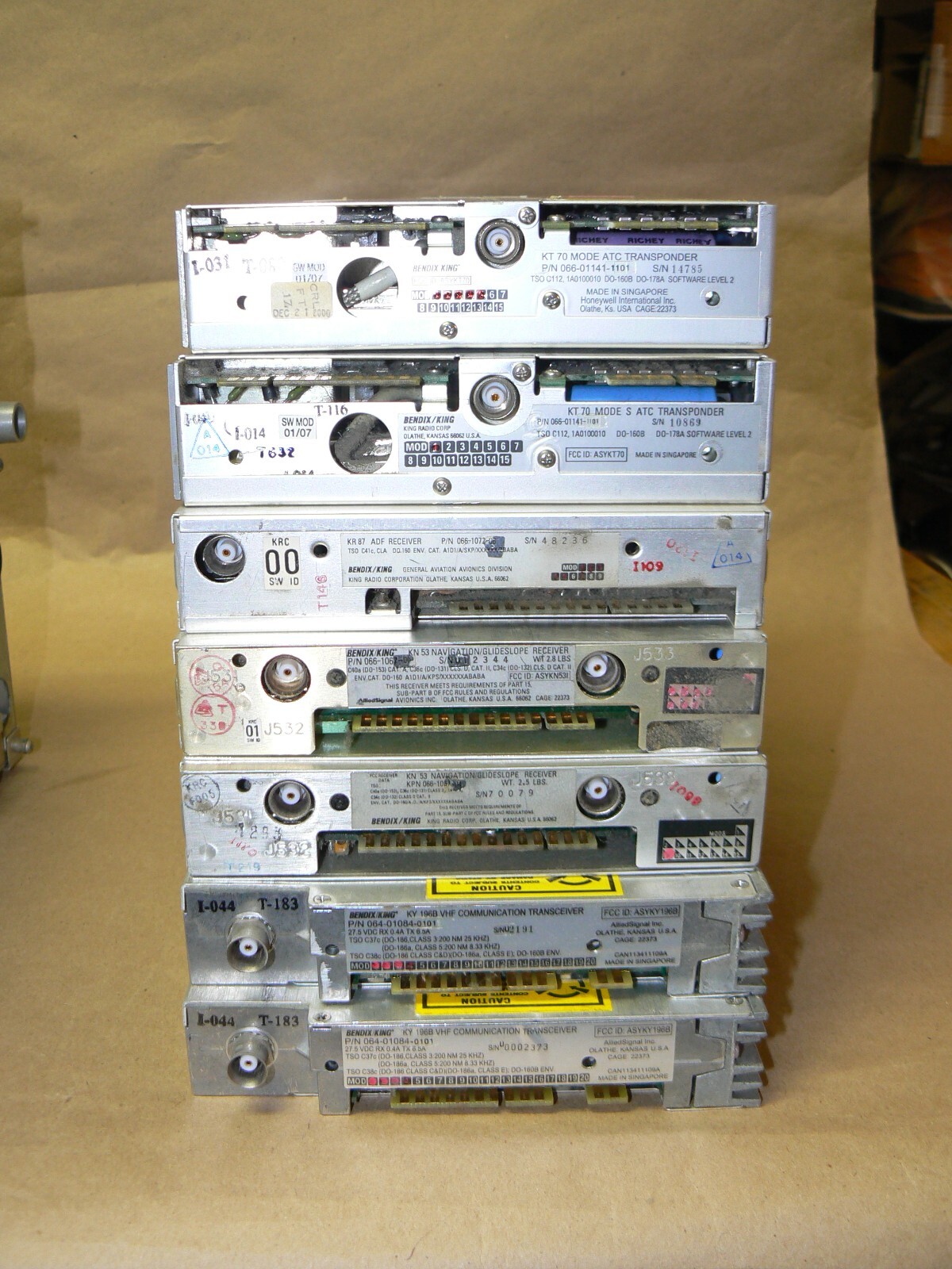 Bendix King CNI5000 Radio Stack , Rack and Back Plate. Warranty Yellow tag