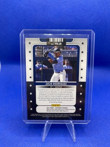 2022 Panini Chronicles Classics /100 Red Julio Rodriguez+Future Stars 2021 - Imagen 5 de 5