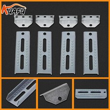 4PCS 8" Galvanized Adjustable Swivel Top Bunk Brackets Kit For 2x4 Boat Trailer