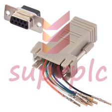 DB9 Female to RJ45 Female F/F RS232 Modular Adapter Converter Extender