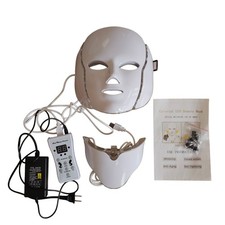 LED Face Neck Mask Light Therapy Red Green Blue Purple Anti-aging Acne