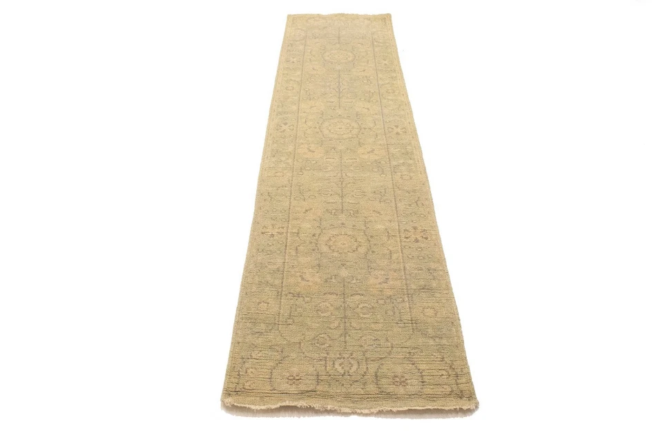 Muted Floral Transitional Oriental Runner Rug Hallway Decor Carpet 2'5X9'8 ft - Image 2 of 4