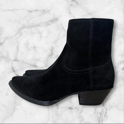 Saint Laurent Suede Lukas Boots, US Mens 7 /EU 40, Retail $1,100