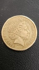 2001 Centenary of Federation  $1.00 Dollar coin . Upset Rotation Error × 2 
