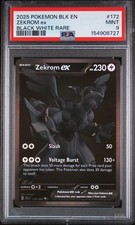 2025 POKEMON BLK EN-BLACK BOLT BLACK WHITE RARE #172 ZEKROM EX PSA 9 on eBay