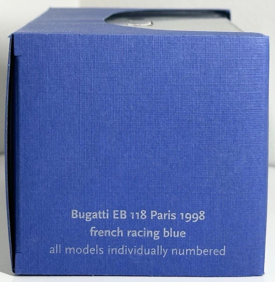 AUTOart 1:43 - Bugatti EB118 Paris 1998 (Blue) - 50921 - Image 3 of 4