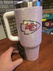 Kansas City Chiefs Bling Colossal Tumbler Rhinestones Memory Company 46 oz NEW