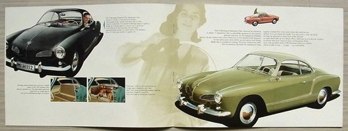 VOLKSWAGEN KARMANN GHIA COUPE & CABRIOLET Car Sales Brochure c1959 #15111929 - Picture 3 of 6