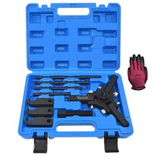 Harmonic Balancer Damper Pulley Puller Kit, Compatible with Ford GM Chrysler Cad