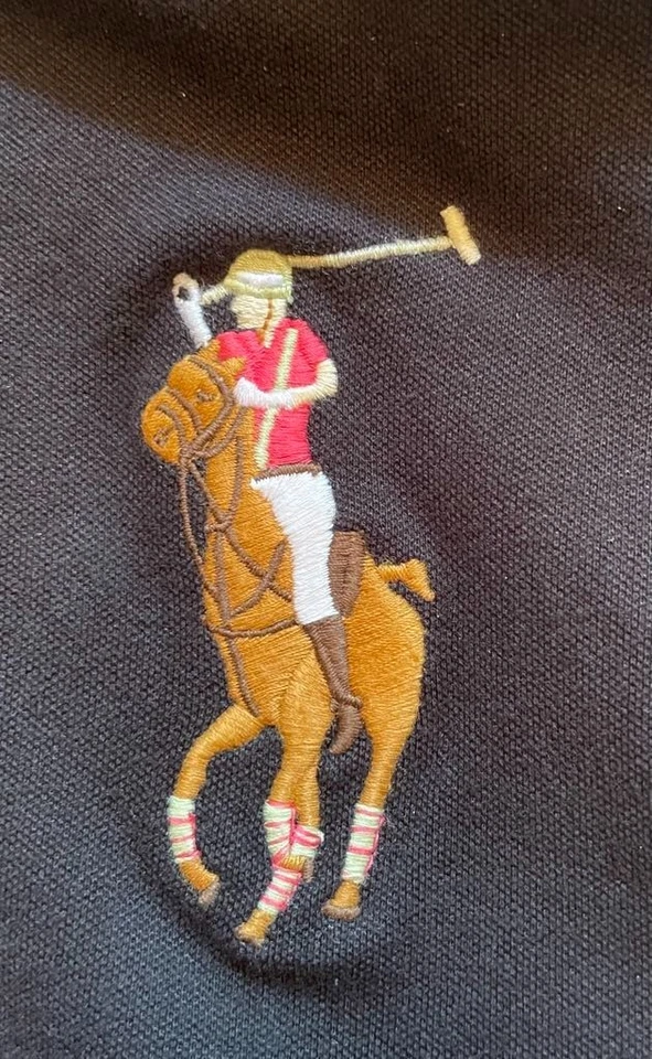 Polo Ralph Lauren BIG PONY Negro Calce Ajustado GRANDE JUVENIL Unisex Niñas Niño NUEVO Foto 4 de 4