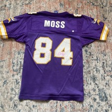 Vintage Minnesota Vikings Randy Moss Jersey Champion Youth Small WASHED OUT AUTO