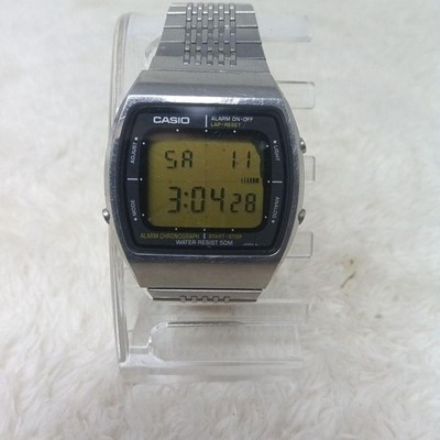 Casio Vintage 1980s AA-91W Digital Watch Battery Replaced From Japan