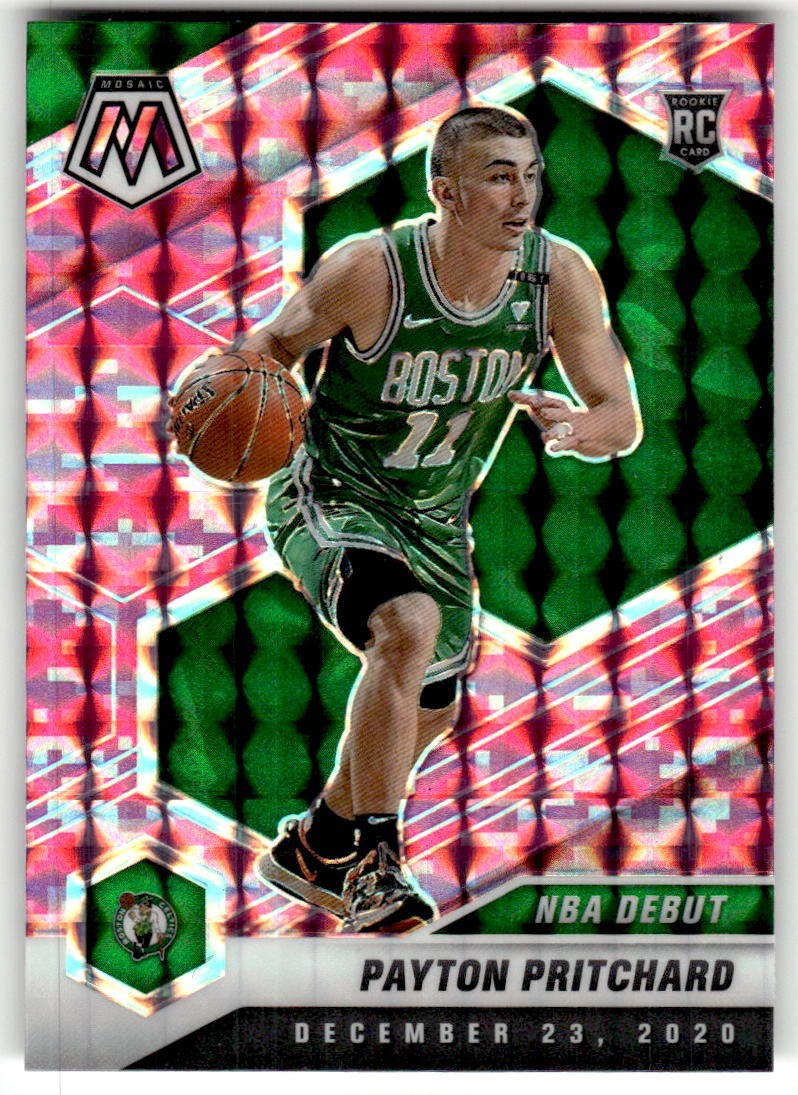 2020-21 Panini Mosaic Payton Pritchard Mosaic Camo Pink #269
