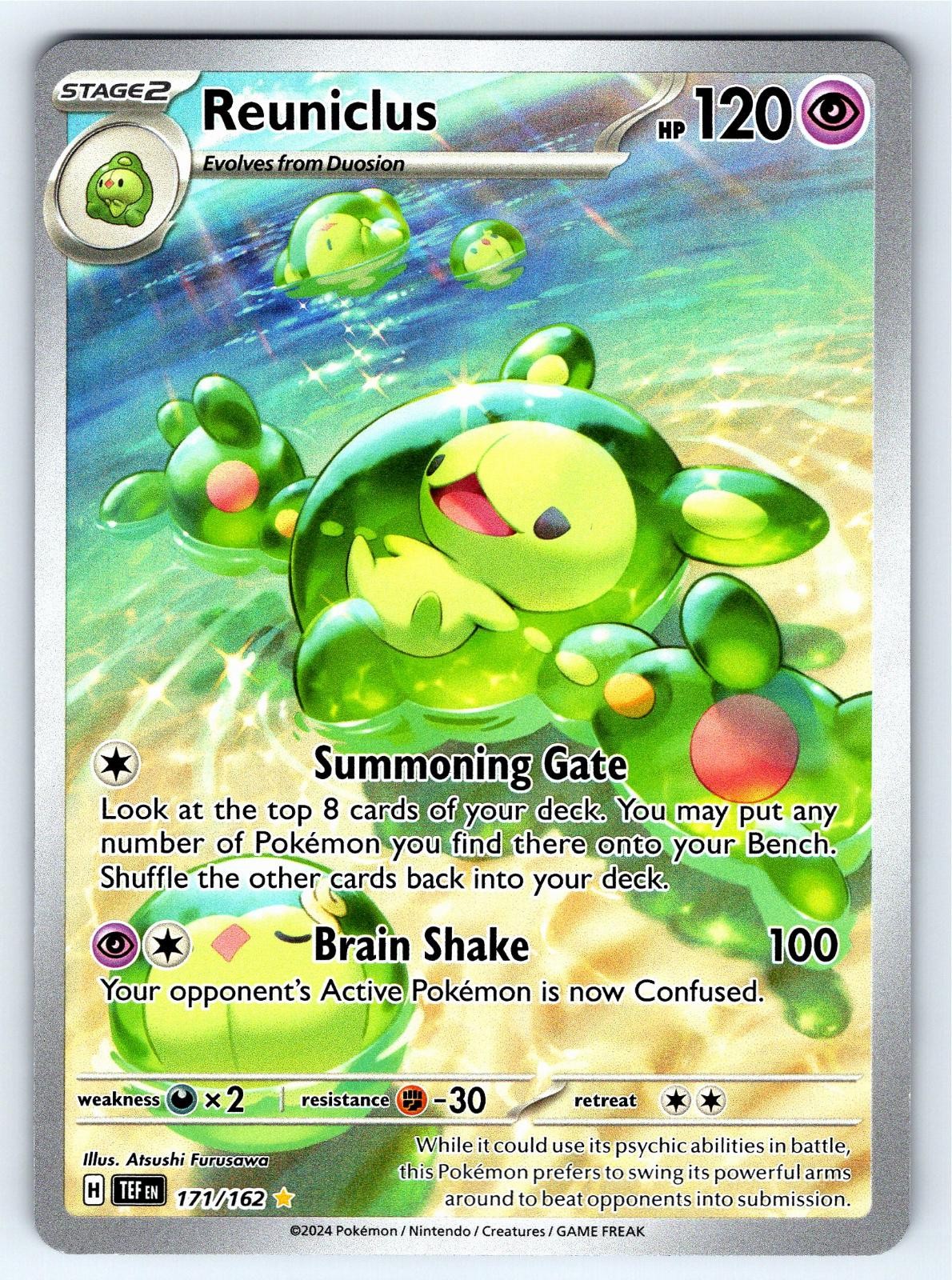 Reuniclus 171/162 Illustration Rare Temporal Forces Pokemon Near Mint