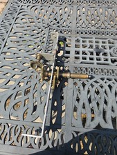 RARE LARGE antique TURRET clock dial MOTION WORKS with bevel drive for lead off