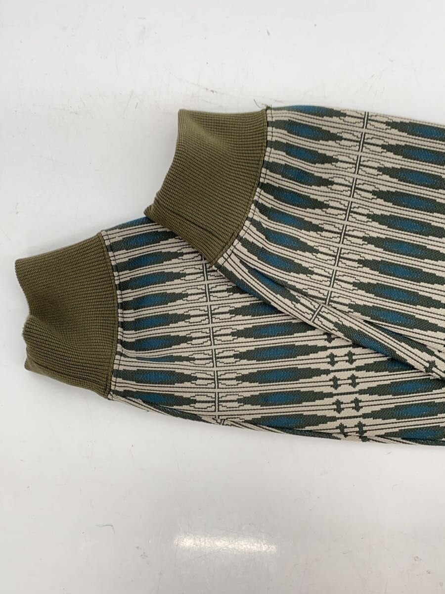 Needles S Polyester Green Allover Pattern Jacket … - image 5