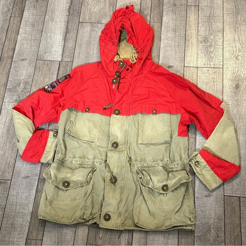 Vintage POLO RALPH LAUREN Himalayas Mountain Expedition Field Jacket Size L RARE