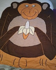 Monkey Baby Toddler Comforter Quilt With Banana Home Made