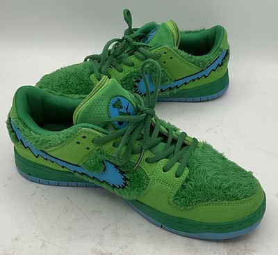 Size 10.5 Nike SB Dunk Low Green Grateful Dead Pre-owned Worn 2-3x