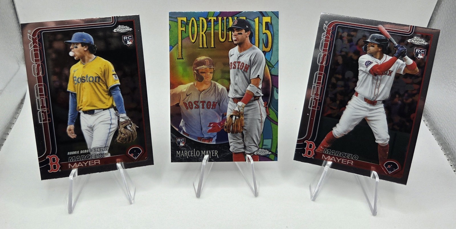 Marcelo Mayer 2025 Topps Chrome Update Rookie/Rookie Debut/Fortune 15 Refractor