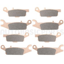 For 2014 Yamaha YFM550D 4x4 FI Grizzly 550 8 Pcs Brake Pads Front Rear