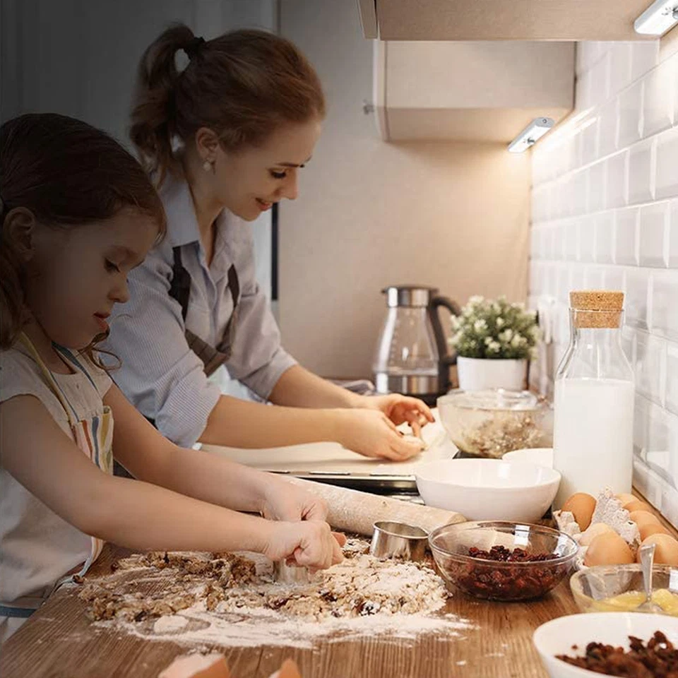 LED Night Lights Motion Sensor Closet Lights Cordless Under Cabinet Light 10Led - Image 2 of 4