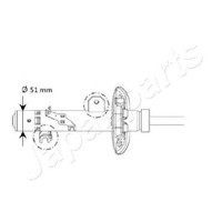 StoßDäMpfer Vorne Links FüR Peugeot 2008 CU 1.6 13 Bis 26 Japanparts 9HP BHY