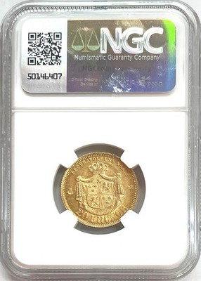1874 ST GOLD SWEDEN 20 KRONOR OSCAR II COIN NGC MINT STATE 65 | eBay