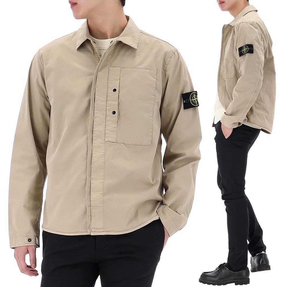新品 STONE  ZIP シャツジャケット 3024k030035-1a.jpg