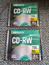 Memorex - CD-RW - 700 MB - 80 Mm - 4x -Mulri Speed - 2 Discs