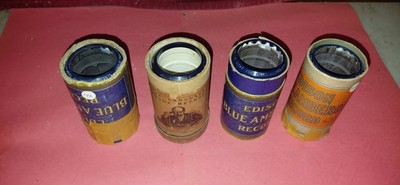 Edison 4-M Blue Amberol Cylinder Records   $15.00   Lot of  4