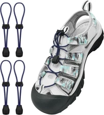 2 Pairs Elastic No Tie Shoe Laces for Keen Sandal Adults Kids