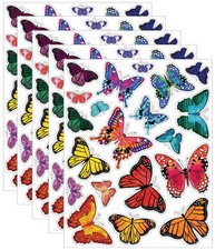 100-Count Static Cling Vinyl Window Decorations, Butterflies 5 Sheets of 20 