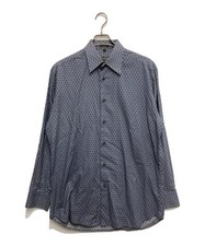 Salvatore Ferragamo          All-over print shirt navy