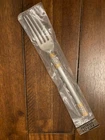 8" MINT WALLACE GOLDEN AEGEAN WEAVE DINNER FORK AGEAN STERLING SILVER GOLD 6 AV