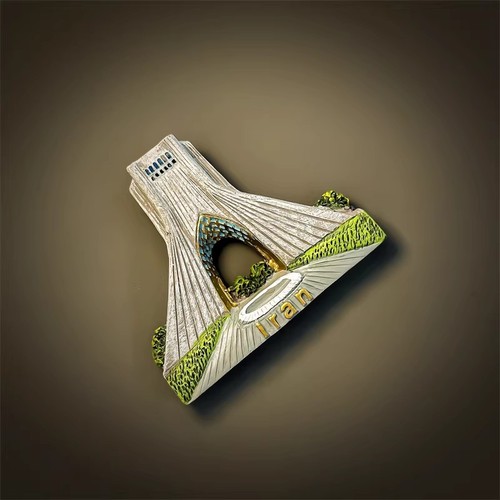 Iran Azadi Turm 3D Harz Kühlschrankmagnet Kühlschrank Handwerk Tourist Souvenir - Bild 3 von 4