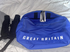 Image of exclusive adidas Great Britain Blue Holdall Bag 100L Adjustable Strap JW8929