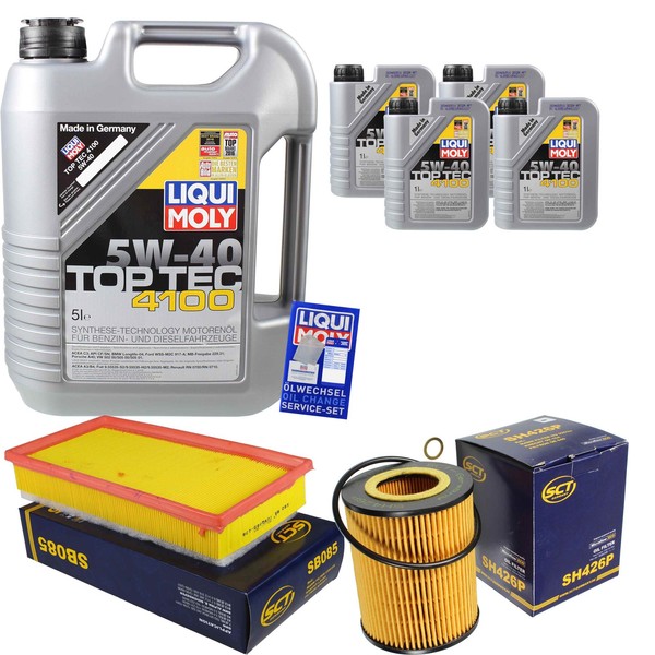 Inspektionskit Filter Liqui Moly ÖL 9L 5W-40 FüR BMW X5 E53 3.0I-image