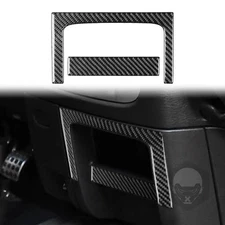 Real Carbon Fiber Center Storage Box Trim For Dodge RAM 2002-2005
