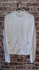Nike Golf Fit-Dry Jacket 12-14 White Full Zip 2 Zip Pockets