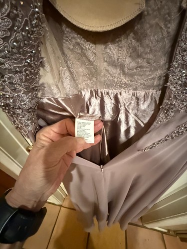 MAC DUGGAL GRÖSSE 6 LAVENDEL ÄRMELLOS verziert GEFÜTTERT Abendkleid REISSVERSCHLUSS HINTEN - Bild 8 von 9