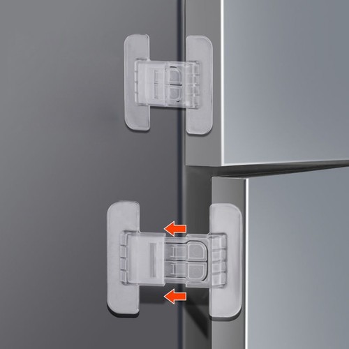 5pcs Lock Buckle for Refrigerator and Cabinets Sturdy and Secure Installation - Bild 7 von 10