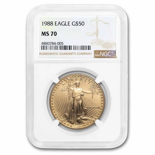 1988 1 oz American Gold Eagle MS-70 NGC