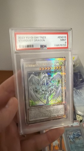 PSA 9 Stardust Dragon Quarter Century Secret Rare TN23 (Mint)