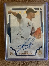 2015 Topps Supreme Jose Fernandez Certified On-Card Autograph #SA-JF Marlins