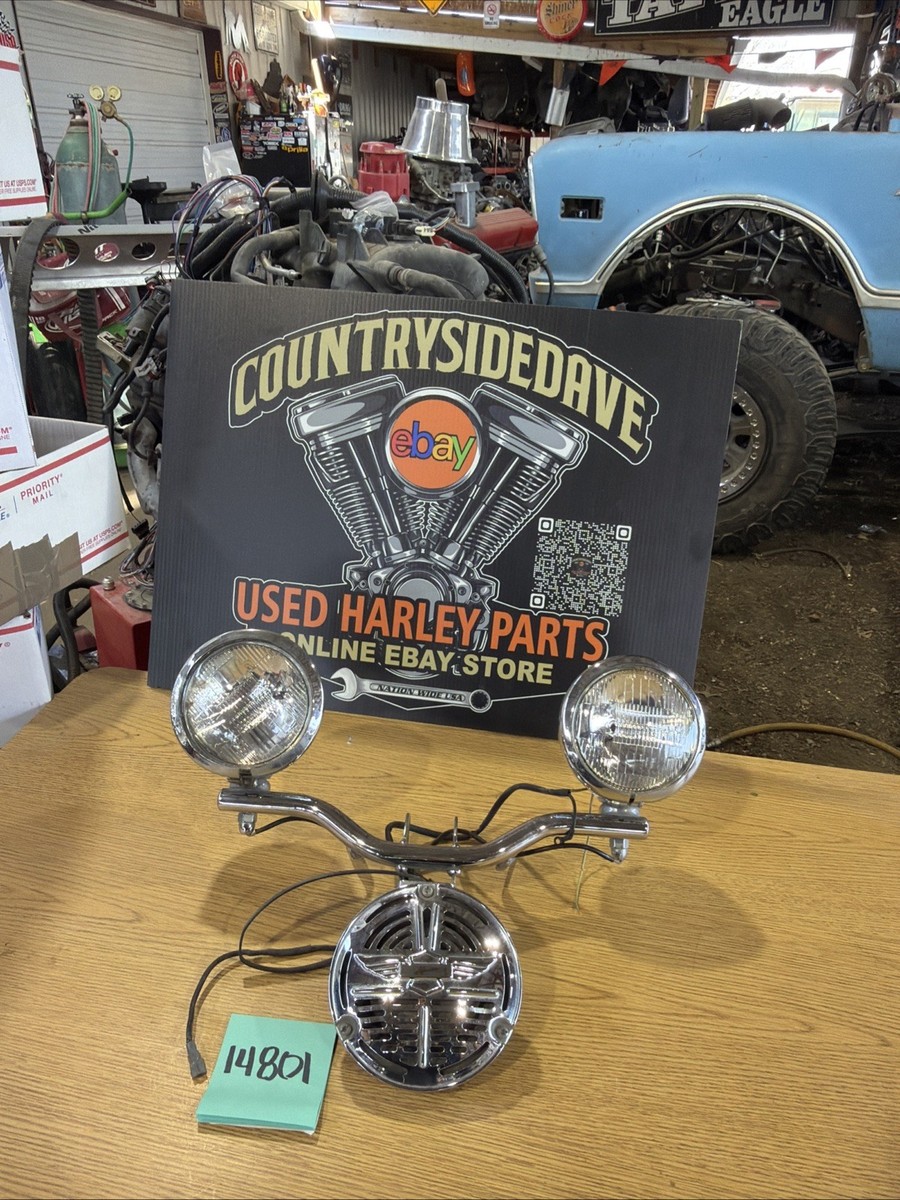 Harley Springer Softail Passing Lamp Fog Light Bar Spot OEM