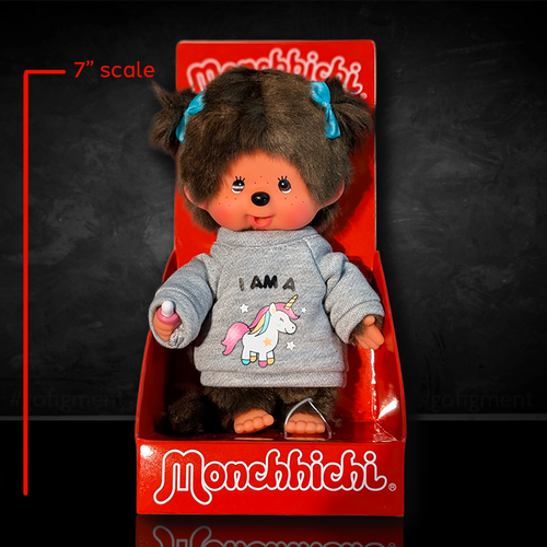 Juguete de Peluche Monchhichi Niña Unicornio 7" - Mono Chupar Pulgar Clásico Coleccionable - Imagen 19 de 24